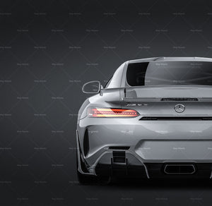 Mercedes-Benz AMG GT-R Pro 2020 glossy finish - all sides Car Mockup Template.psd