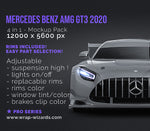 Mercedes-Benz AMG GT3 2020 glossy finish - all sides Car Mockup Template.psd