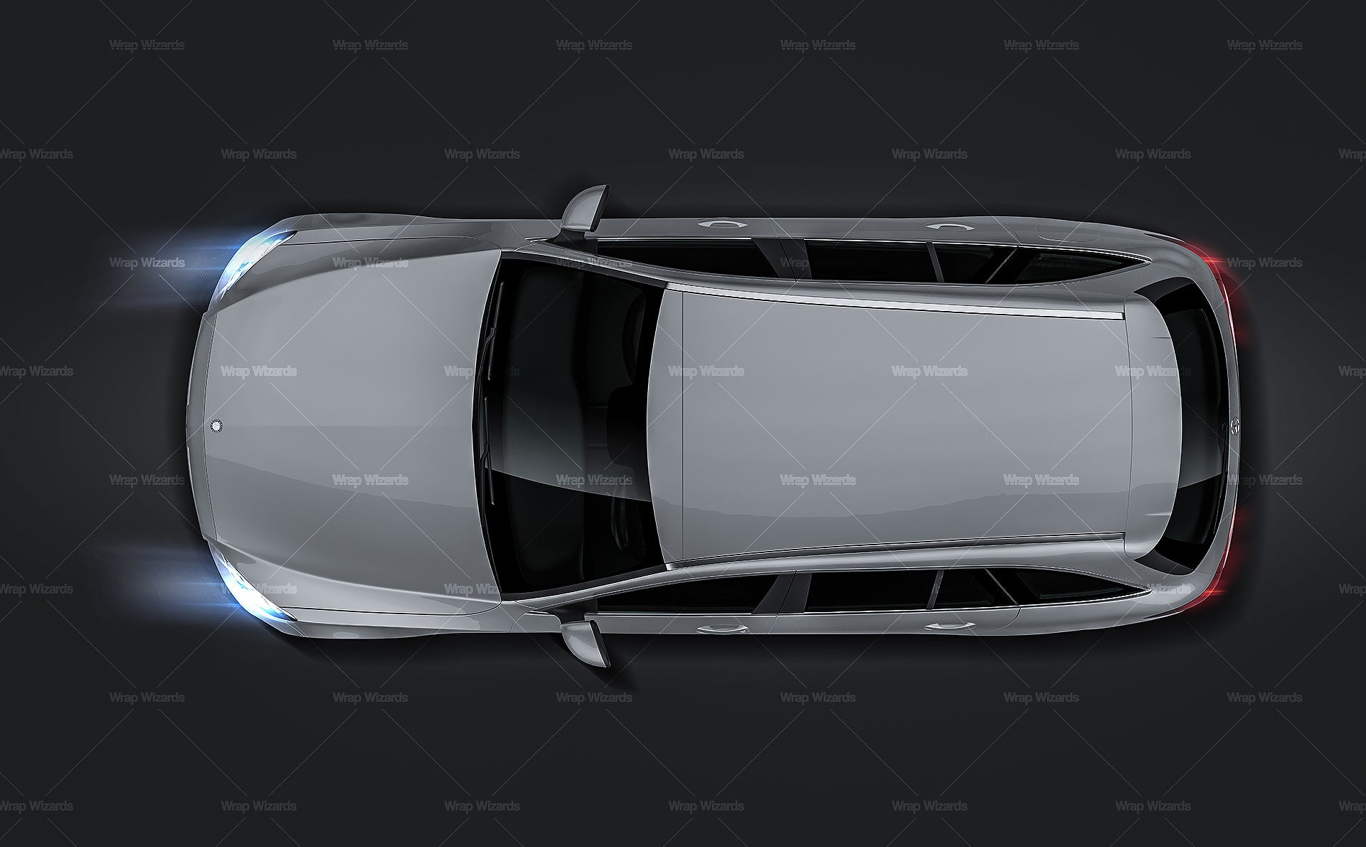 Mercedes Benz C-Class Estate T-Model Avantagrde S205 2014 glossy finish - all sides Car Mockup Template.psd