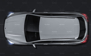 Mercedes-Benz CLA Shooting Brake 2016 glossy finish - all sides Car Mockup Template.psd