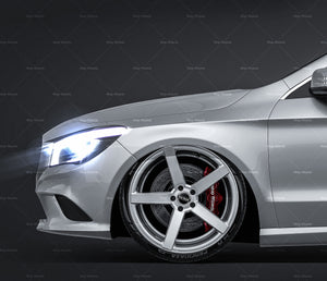 Mercedes-Benz CLA Shooting Brake 2016 glossy finish - all sides Car Mockup Template.psd