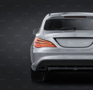 Mercedes-Benz CLA Shooting Brake 2016 glossy finish - all sides Car Mockup Template.psd
