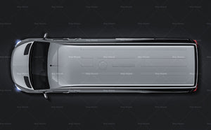 Mercedes-Benz Sprinter Long High Roof L3H3 2019 glossy finish - all sides Car Mockup Template.psd