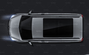 Mercedes-Benz V-Class AMG 2020 satin matt finish - all sides Car Mockup Template.psd