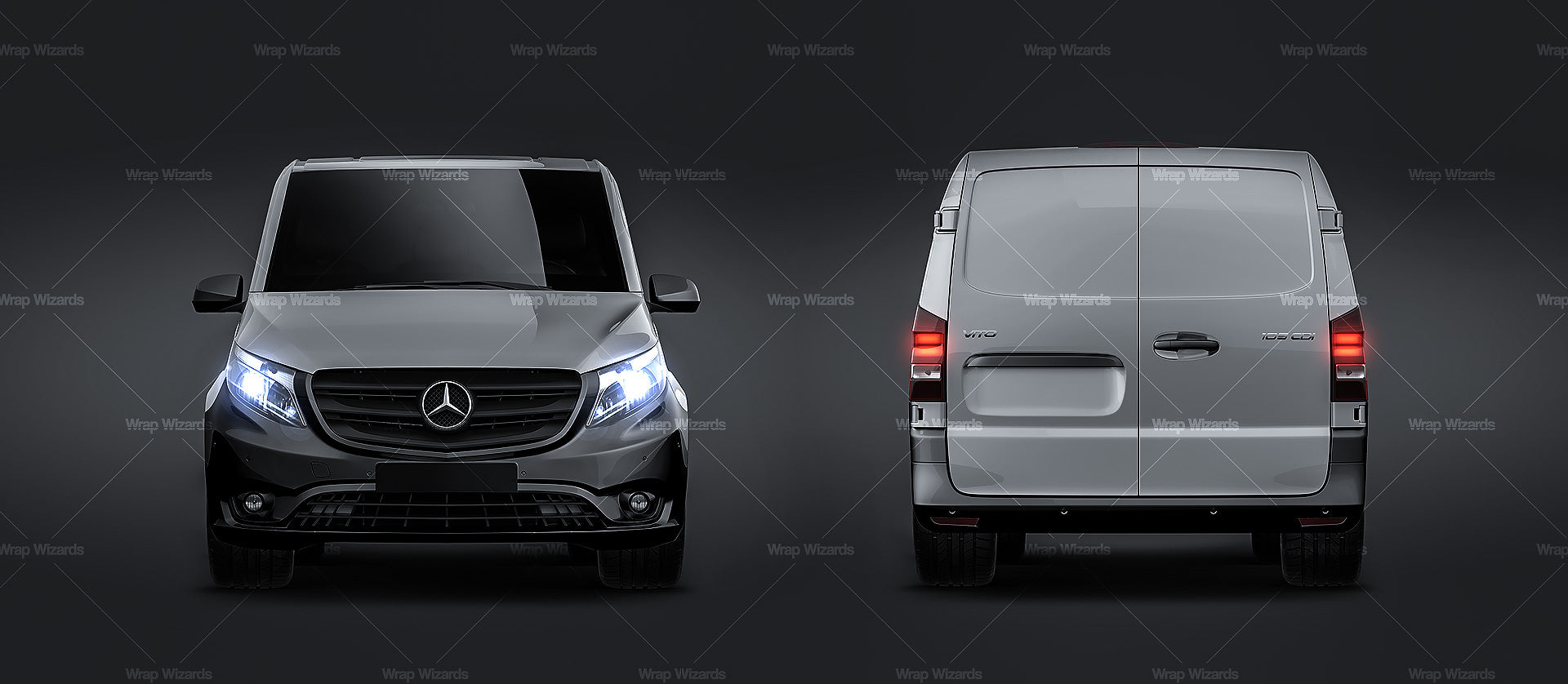 Templates - Cars - Mercedes-Benz - Mercedes-Benz Vito LWB W447