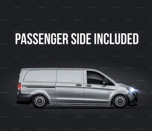 Mercedes-Benz V-Class Vito Extra Long L3 Panel Van glossy finish - all sides Car Mockup Template.psd
