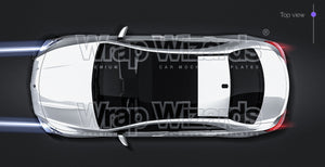 Mercedes-Benz CLA 45 AMG 2017 glossy finish - all sides Car Mockup Template.psd