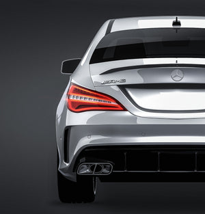 Mercedes-Benz CLA 45 AMG 2017 glossy finish - all sides Car Mockup Template.psd