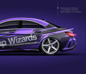 Mercedes-Benz CLA 45 AMG 2017 glossy finish - all sides Car Mockup Template.psd