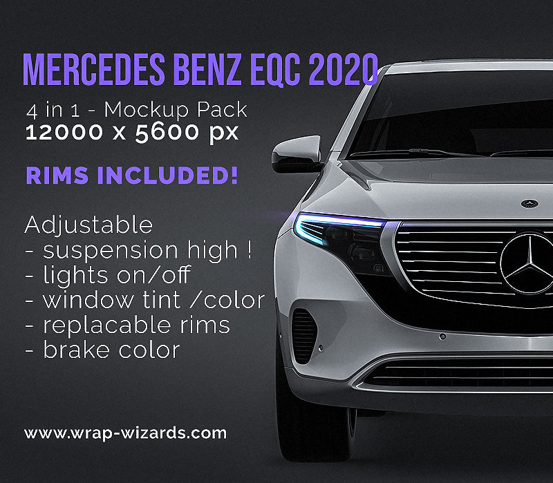 Mercedes-Benz EQC 2020 - Car Mockup