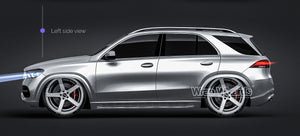 Mercedes-Benz GLE 2020 glossy finish - all sides Car Mockup Template.psd