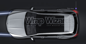 Mercedes-Benz GLE 2020 glossy finish - all sides Car Mockup Template.psd