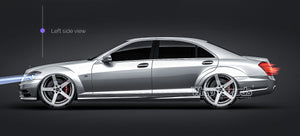 Mercedes-Benz S-Class AMG 2010 glossy finish - all sides Car Mockup Template.psd