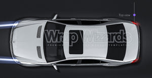 Mercedes-Benz S-Class AMG 2010 glossy finish - all sides Car Mockup Template.psd
