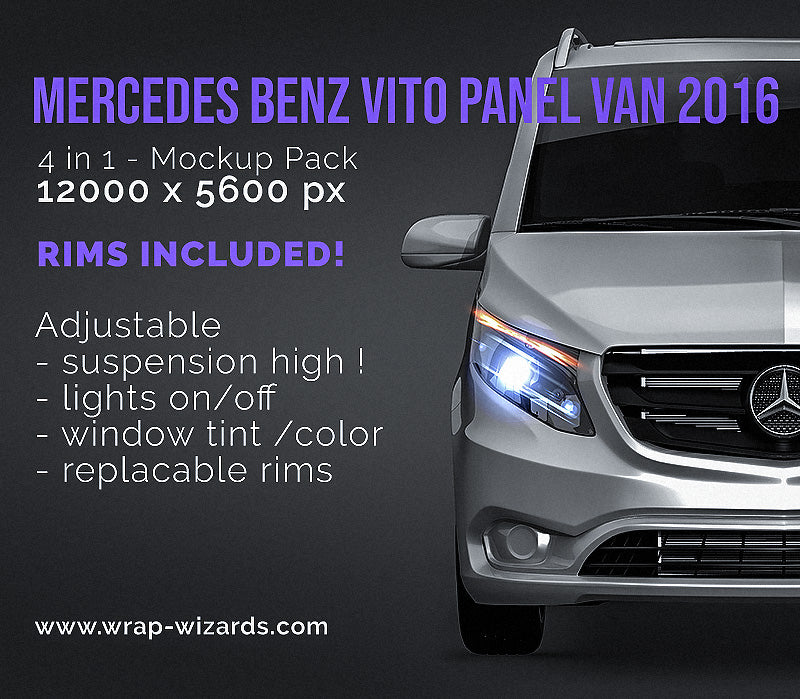 Mercedes-Benz V-Class Vito 2016 - Van Mockup