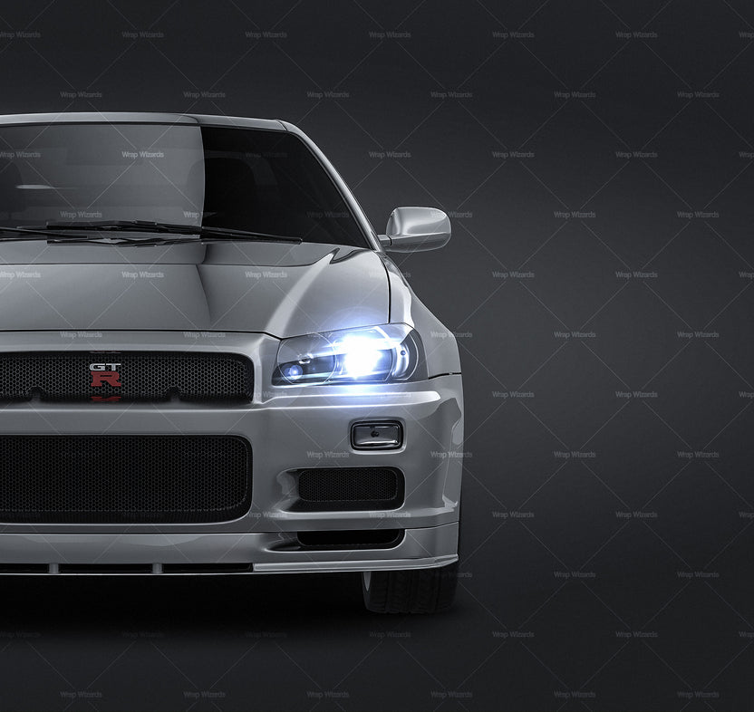 Nissan Skyline R34 GT-R coupe 1999 - Car Mockup – Wrap-Wizards.com ...