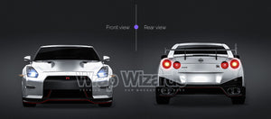 Nissan GT-R Nismo 2015 glossy finish - all sides Car Mockup Template.psd