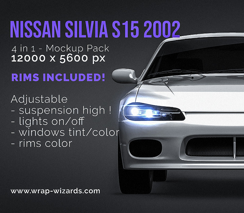 Nissan Silvia S15 2002 - Car Mockup