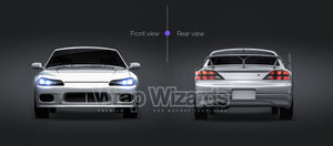 Nissan Silvia S15 2002 glossy finish - all sides Car Mockup Template.psd
