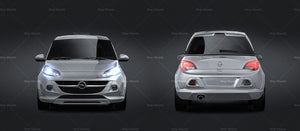Opel Adam Rocks 2015 glossy finish - all sides Car Mockup Template.psd