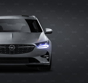 Opel Insignia Sports Tourer 2020 satin matt finish - all sides Car Mockup Template.psd