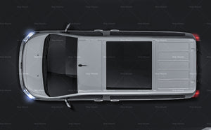 Opel Zafira Life 2020 glossy finish - all sides Car Mockup Template.psd