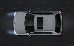 Peugeot 106 GTI satin matt finish - all sides Car Mockup Template.psd
