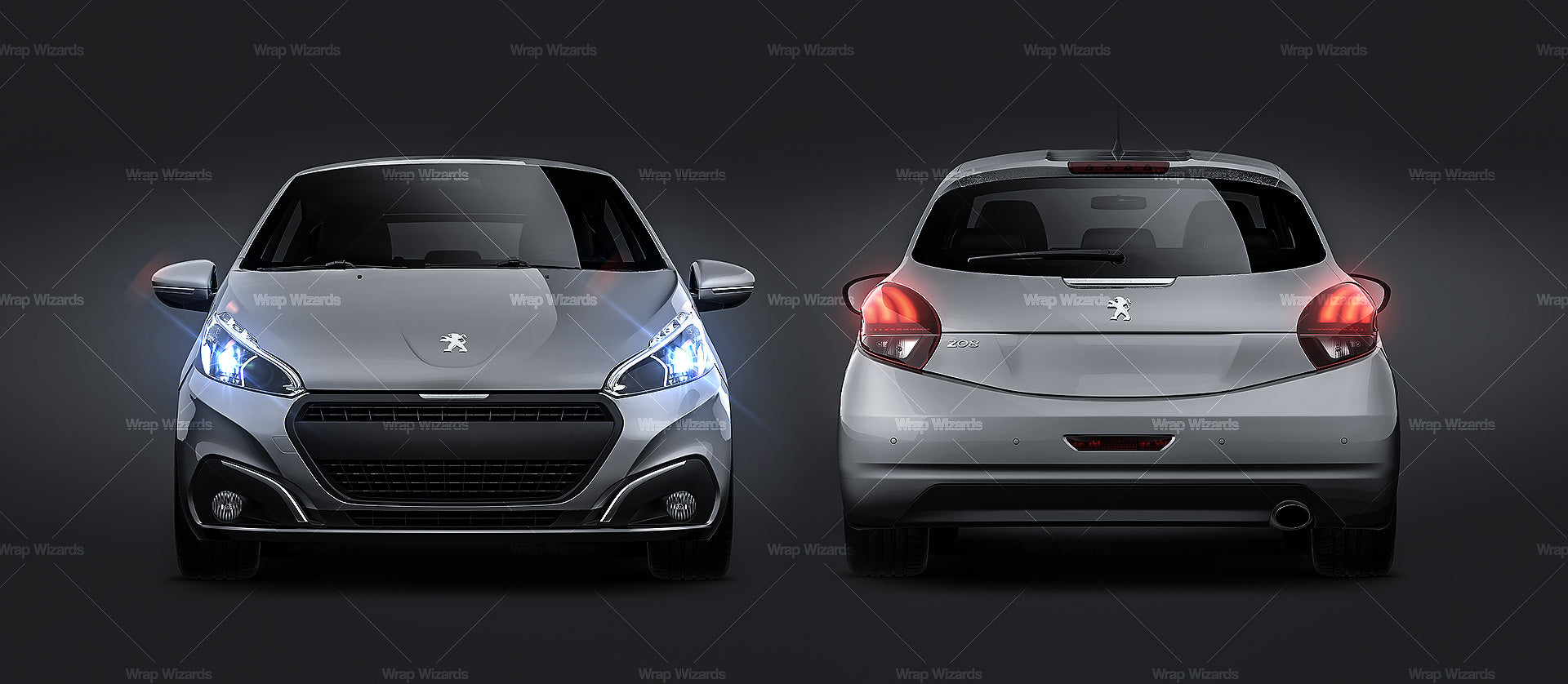 Peugeot 208 2016 5-door - Car Mockup
