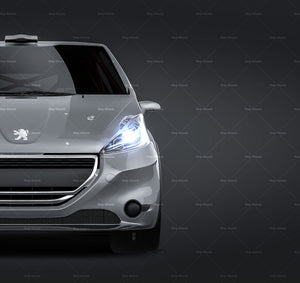 Peugeot 208 GTI R2 glossy finish - all sides Car Mockup Template.psd