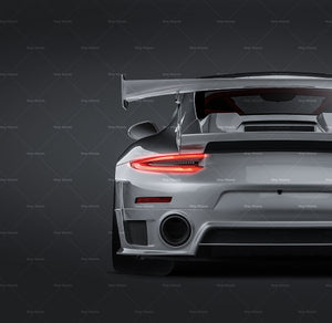 Porsche 911 991 GT2RS 2018 glossy finish - all sides Car Mockup Template.psd