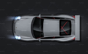 Porsche 911 997.2 GT3 Cup Racing 2011 glossy finish - all sides Car Mockup Template.psd