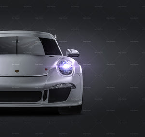 Porsche 911 GT3 Cup 2013 satin matt finish - all sides Car Mockup Template.psd