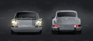 Porsche 911 R 1968 glossy finish - all sides Car Mockup Template.psd