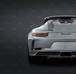 Porsche 911 Speedster 2019 glossy finish - all sides Car Mockup Template.psd