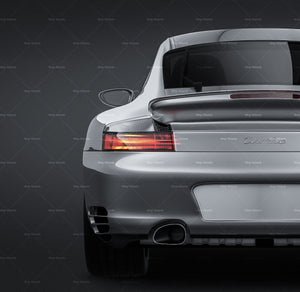 Porsche 911 Turbo 996 2002 glossy finish - all sides Car Mockup Template.psd