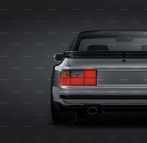 Porsche 944 Turbo (951) 1985-1991 glossy finish - all sides Car Mockup Template.psd