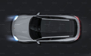 Porsche Taycan Cross Turismo 2021 glossy finish - all sides Car Mockup Template.psd