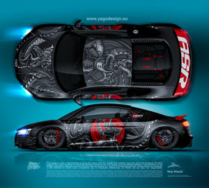 Design - Audi R8 Ronin - READY TO PRINT FILES