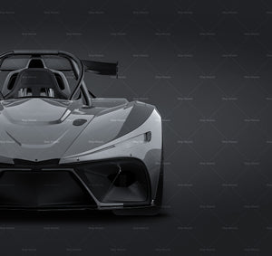 RUSH SR-1 Racecar glossy finish - all sides Car Mockup Template.psd