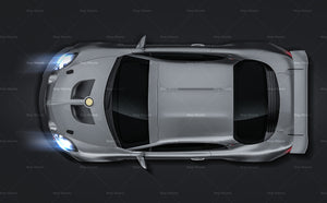Renault Alpine A110 GT4 2021 glossy finish - all sides Car Mockup Template.psd