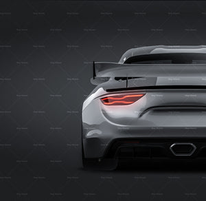 Renault Alpine A110 GT4 2021 glossy finish - all sides Car Mockup Template.psd