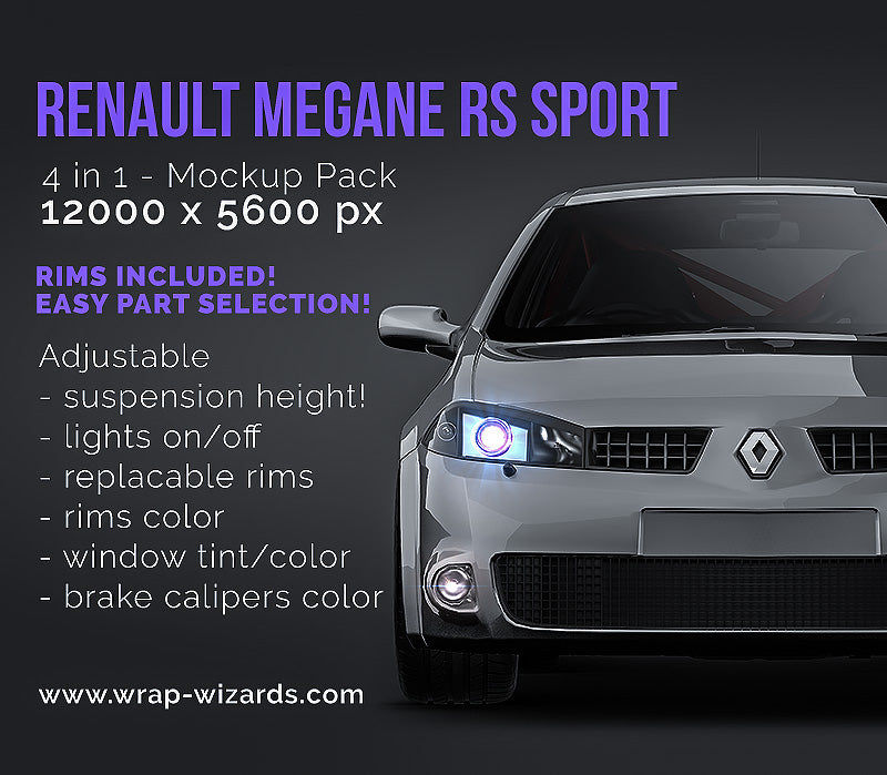 Renault Megane RS Sport - Car Mockup