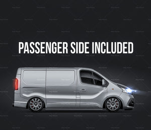 Renault Trafic Cargo 2015-2018 glossy finish - all sides Car Mockup Template.psd