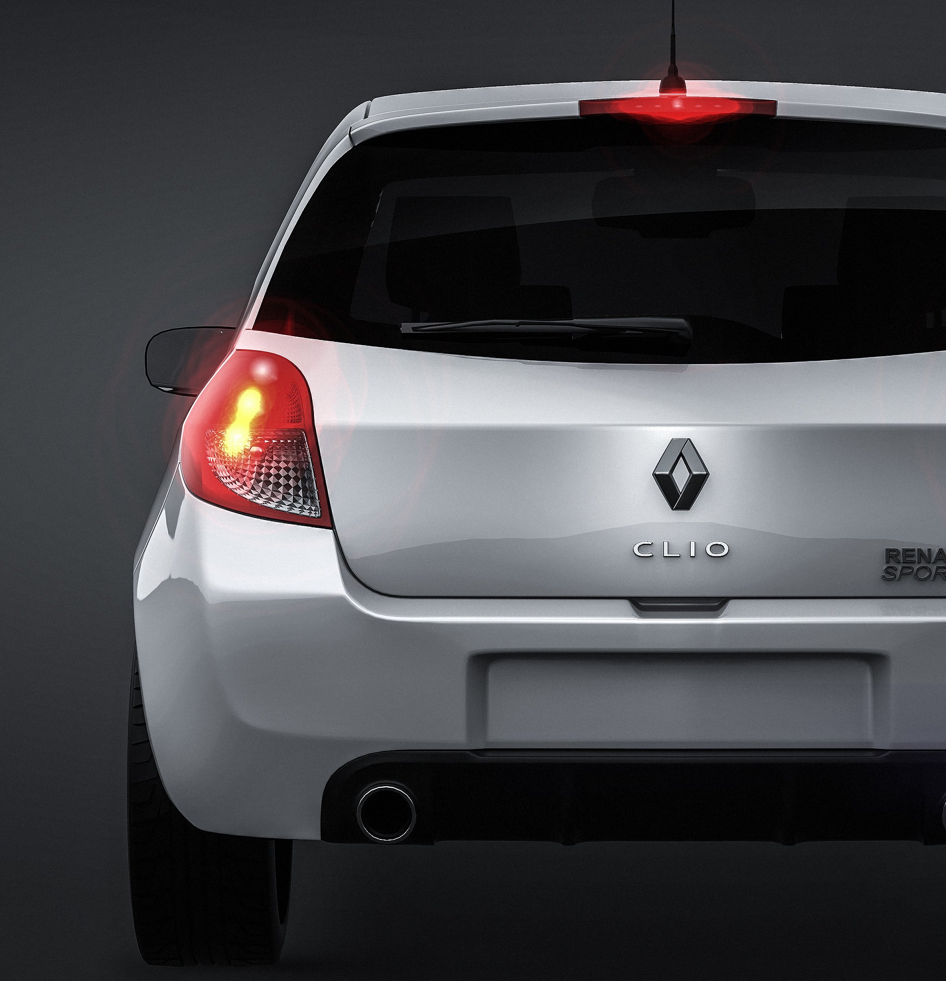 Renault Clio RS 2010 glossy finish - all sides Car Mockup Template.psd