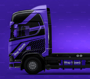 Scania R500 Highline Truck 2016 satin matt finish - all sides Car Mockup Template.psd