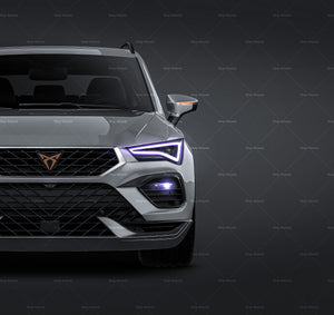 Seat Ateca Cupra glossy finish - all sides Car Mockup Template.psd