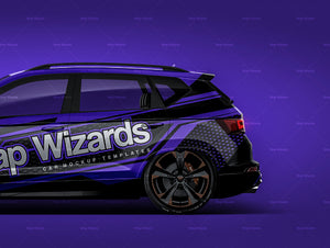 Seat Ateca Cupra glossy finish - all sides Car Mockup Template.psd