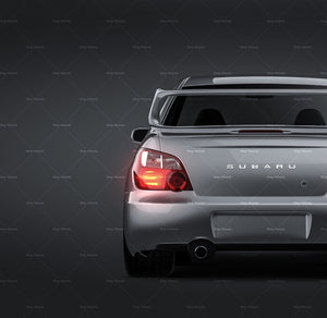 Subaru Impreza STi WRX Gen2 2003-2005 Blob Eye glossy finish - all sides Car Mockup Template.psd