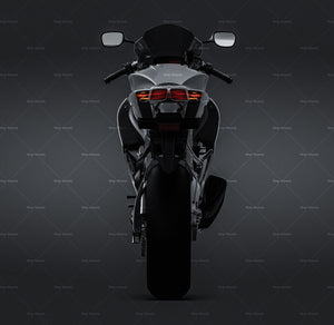 Suzuki GSX-R 600 2007 glossy finish - all sides Motorcycle Mockup Template.psd
