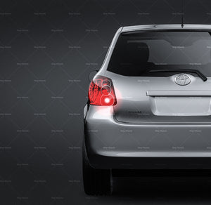 Toyota Auris 2007 glossy finish - all sides Car Mockup Template.psd